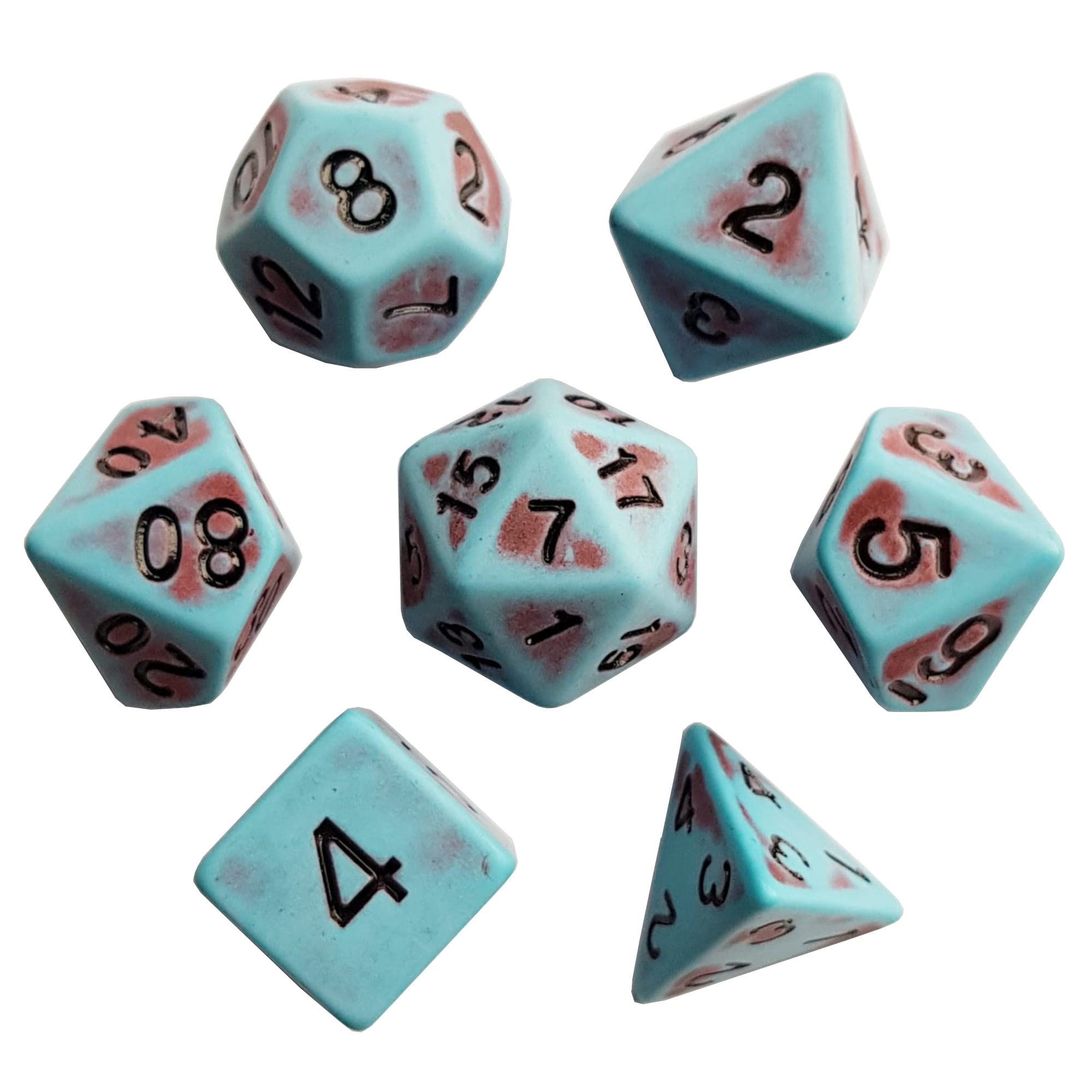 Beast Totem Dice - MULTIPLE SYLES - Polyhedral TTRPG Dice - for RPGs card games and Tabletop RPG's - CHOOSE YOUR STYLE (Blue and Red)