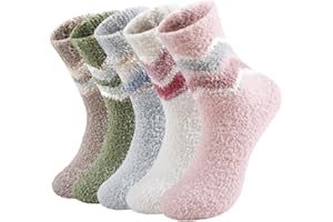 LEVOTIYER Slipper Socks Fuzzy Socks for Women Warm Fuzzy Socks Sleep Cozy socks Fluffy Socks Winter Cozy Socks for women