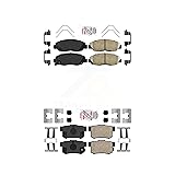 AmeriBRAKES Front Rear Ceramic Disc Brake Pads Kit