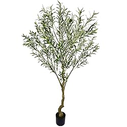 VIGGDA 7ft Artificial Olive Tree Fake Tree Interior