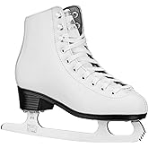 Lake Placid Cascade Girl's Figure Ice Skates White Size