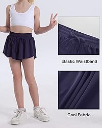 KEREDA Girls Flowy Shorts,Butterfly Shorts for Teen