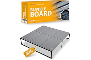 Meliusly Heavy Duty 10mm Bunkie Board King Size (76x80'') Patent Pending Low Profile Bed Board Design - Breathable, Noise Minimizing, Moisture Resistant Bunkieboards, Low Profile Bed Support