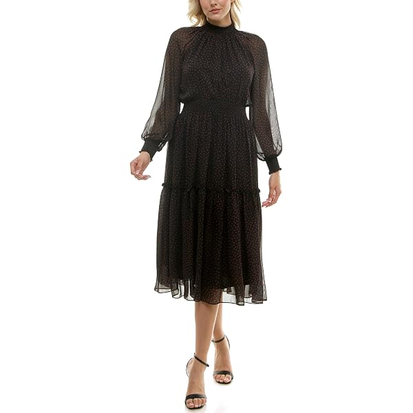 Taylor Women's Long Sleeve Satin Faux Wrap Midi Dress with Sash, Dark  Emerald at Amazon Women's Clothing store
