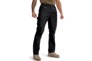 Tallemon Tall Men's Stretch Tactical Pants Water Resistant Ripstop Cargo Lightweight EDC Work Hiking Trousers