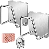 2Pcs ESINAM Sponge Holders for Kitchen Sink, Strong Adhesive Small Sponge Holder, Premium Rustproof & Waterproof Kitchen…