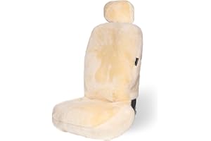 ZONETECH Car Seat Covers Full Set,Sheepskin Winter Wool Auto Accessories for All Season Protection of Your Seats,Include Fron
