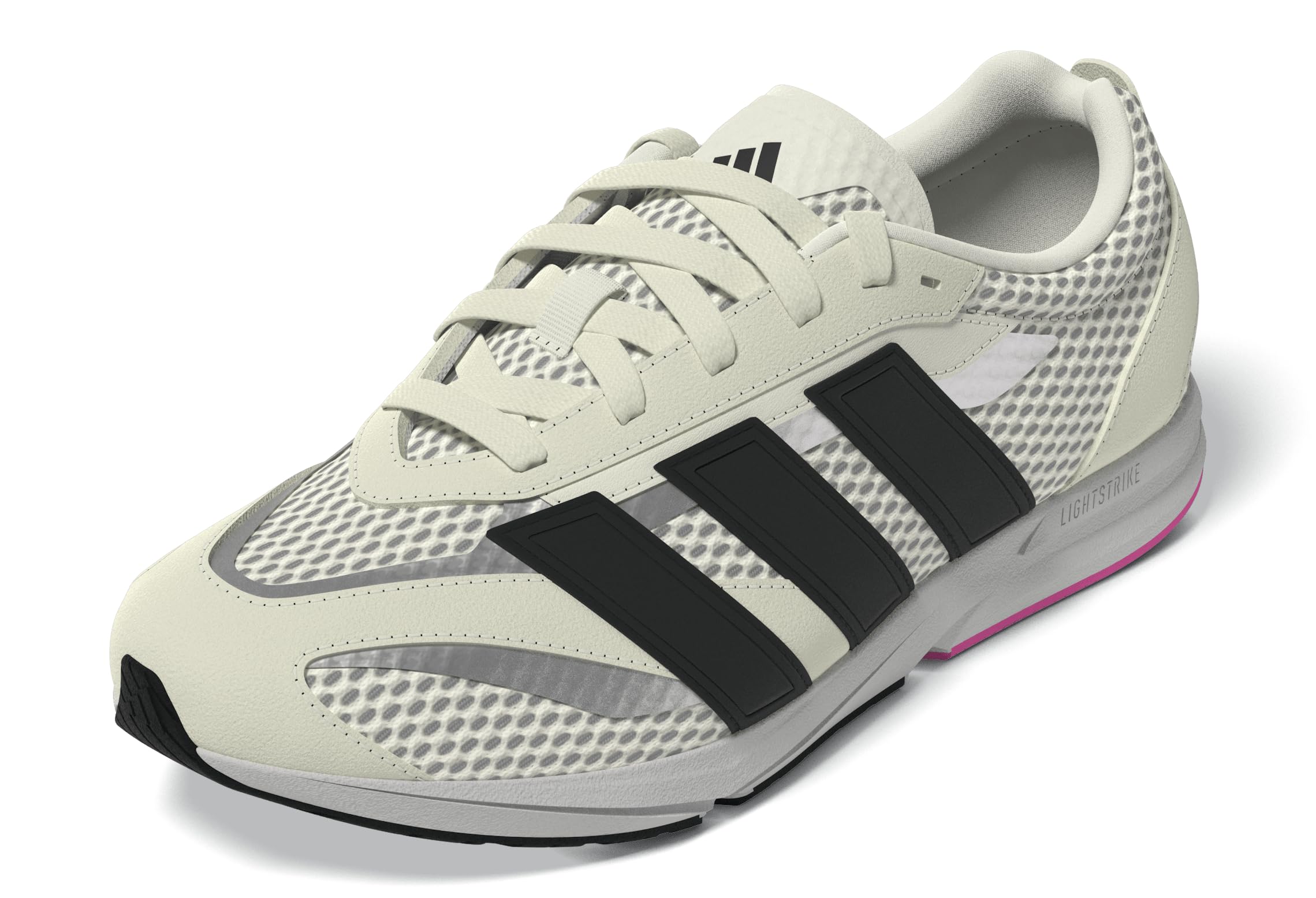 Adidas Women’s Lightblaze LP, Off White/Black/Lucid Pink, 9