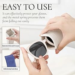 Crastilior Soft Glasses Case Leather eyeglass case