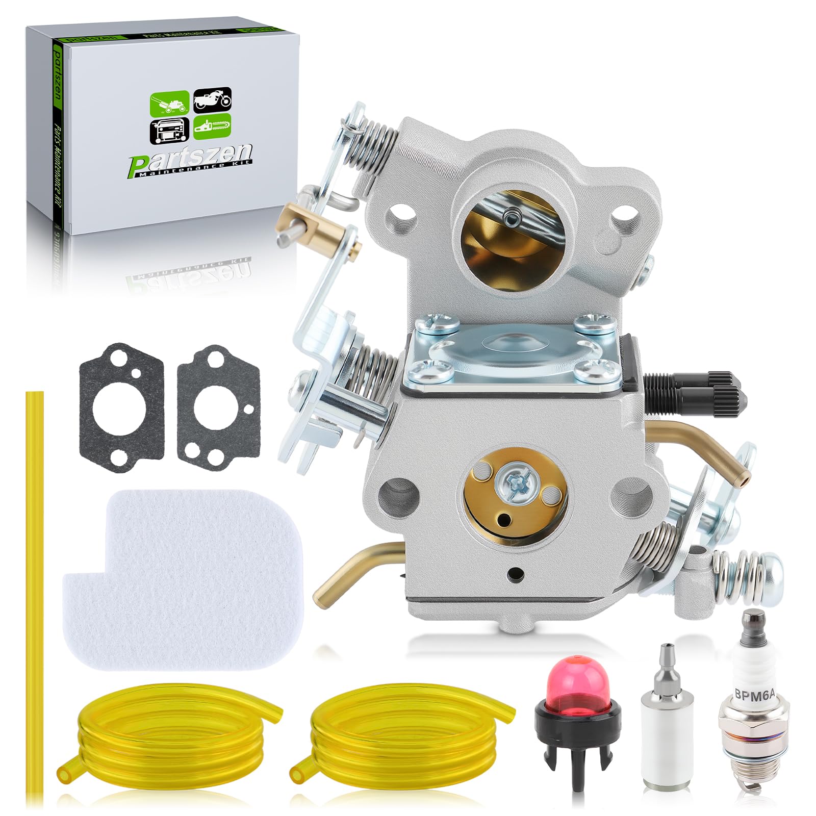 Photo 1 of partszen 545040701 Carburetor Fit for Poulan Pro PP4218AVHD PP4218AVL PPB4218 for Craftsman 358.350830 545.070601 358351700 358360380 for Jonsered CS2138 for PP3516AVX