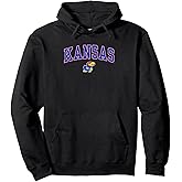 Kansas Jayhawks Arch Over Officially Licensed Pullover Hoodie Small