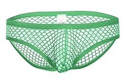 Swbreety Mens See-Through Mesh Bikini Openwork