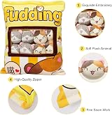 HXPLN Cute Snack Pillow Kawaii Pudding Plush 8 Kitty Toys Removable view 3