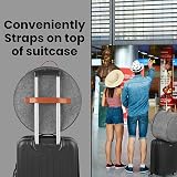 UPJWS Large Round Hat Storage Bag with Lid for Women Travel Toy Container view 7