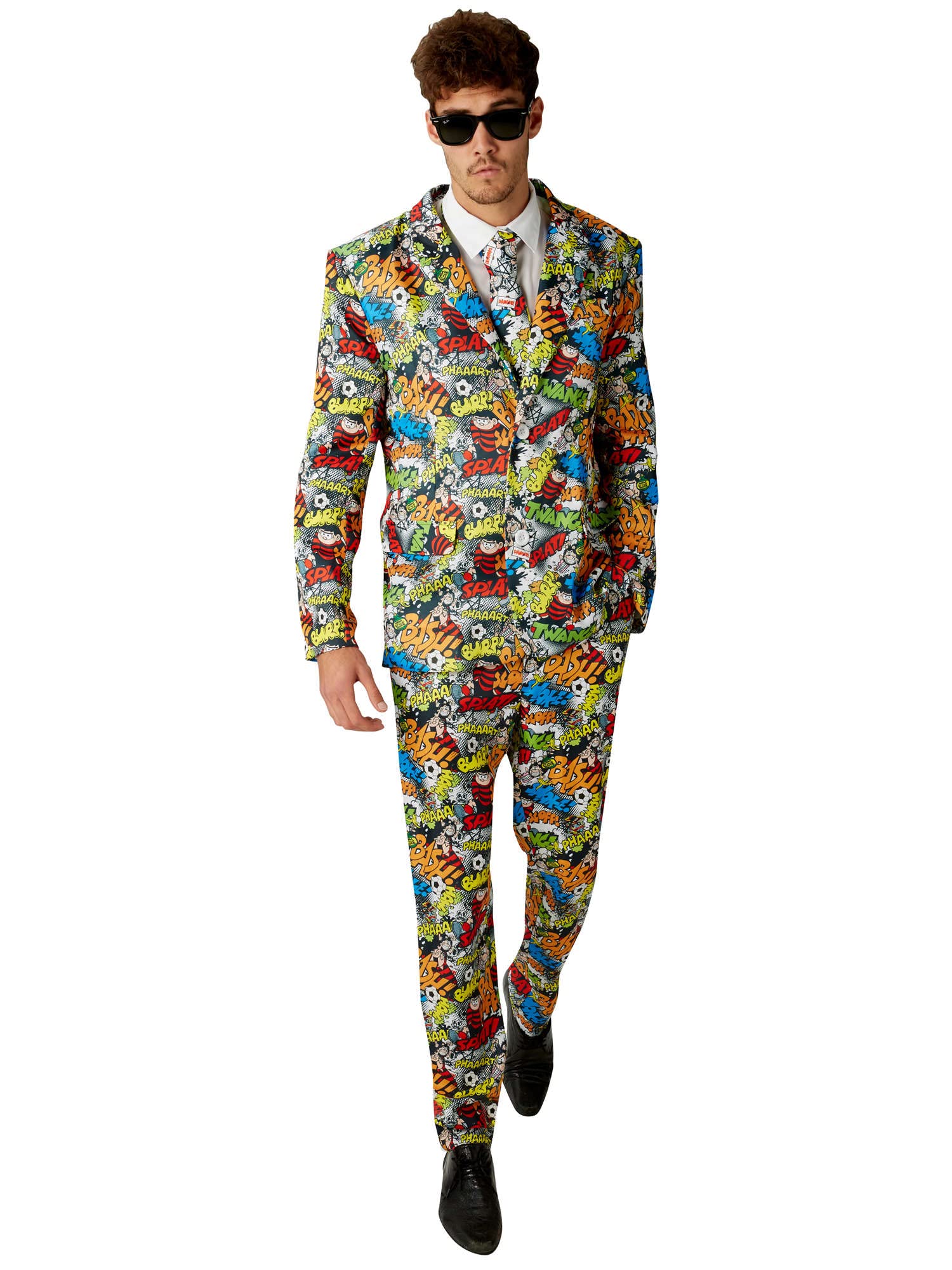 Rubies 810952XL Official Dennis The Menace Icon Suit The Beano, Adult's, X-Large Halloween