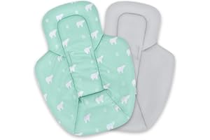 Minne Baby Infant Insert, Cool Mesh Fabric Newborn Insert Compatible with 4Moms MamaRoo and RockaRoo Swing, Soft and Breathab