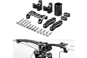 NICECNC Black Aluminum Handlebar Riser Mount Bracket 20/30 MM Compatible with Surron Light Bee X/S/S L1E Segway X160/X260