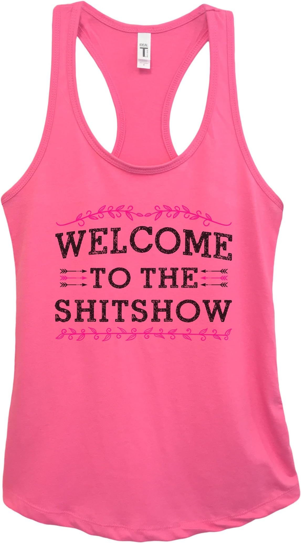 Welcome to The Shitshow Funny Tank Top T Shirt Womens Sleeveless Gym Clothing