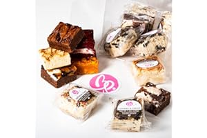 Brownie Points Box of 14 Brownies. Baked from scratch. Chocolate Fudge Brownies-Individually Wrapped (14)