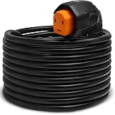 SmartPlug R30303A 30 Amp RV Cord 30 Foot - Angled Handle Dual Configuration Shore Power Cordset, Multi-Point Locking, Weatherproof, Reverse Polarity Indicator, Super Flex Cable