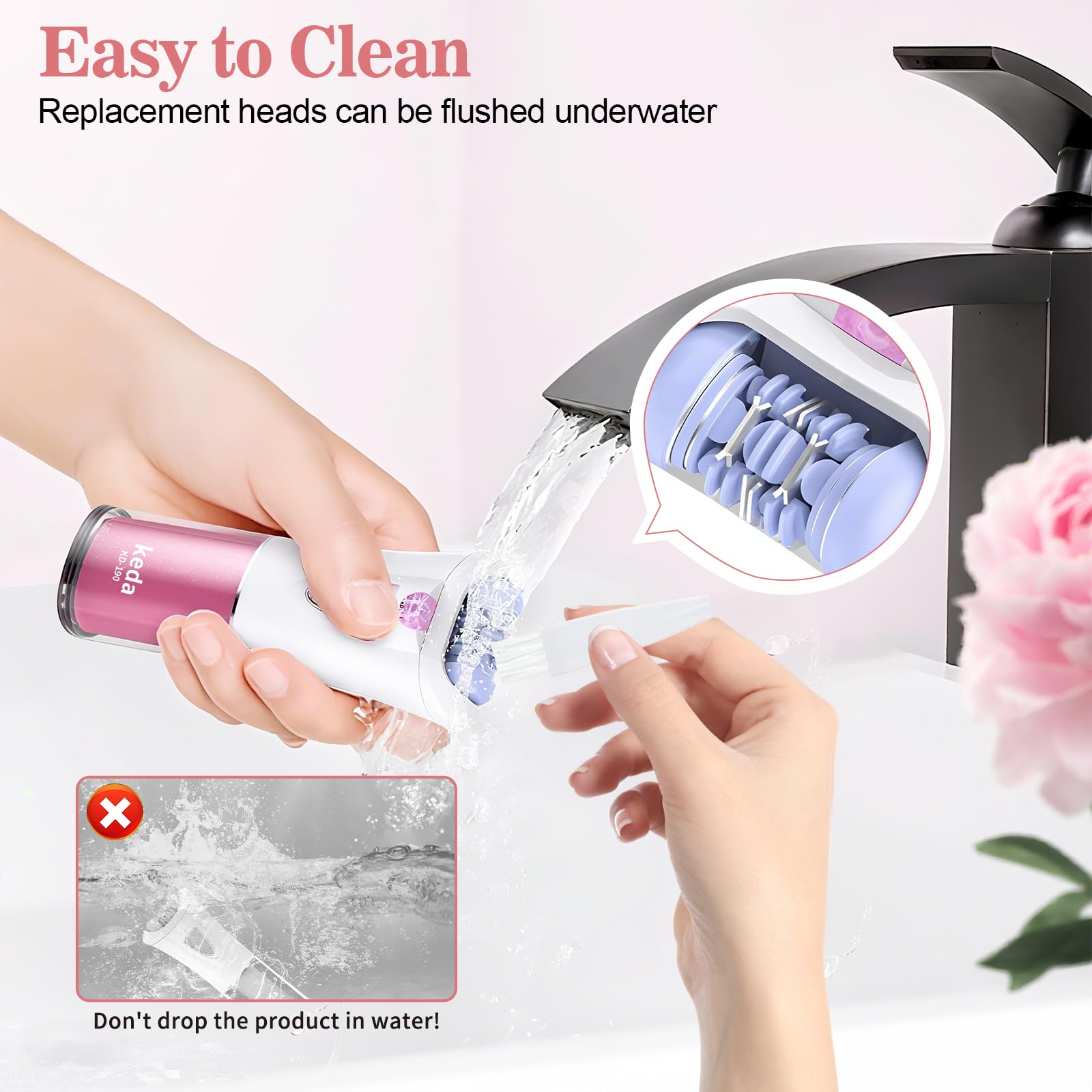 Glabrouse Skin Epilator, with 9 Tweezers and LED, 2025 New Epilator for Women Face, Glabrouse Skin Hair Remover for Face, Portable Facial Hair Removal for Face, Lips, Arms, Underarms, Legs and Bikini