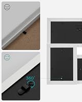 SONGMICS Collage Picture Frames 4x6 Photos 4 Frames Wall Decor Cloud White view 5