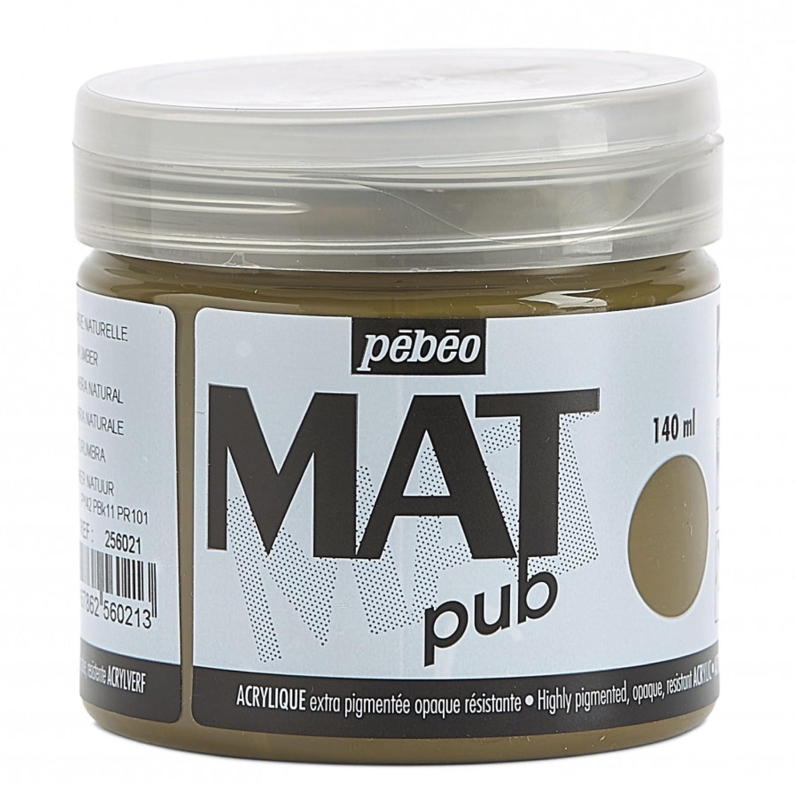PEBEO Mat Pub, Raw Umber, 140ml