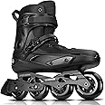 Professional Inline Skates for Women Men, COSMOID Roller Skate Blades Adult Male Female, Size 5-13，Professional Fitness Roller Skates Blades for Unisex