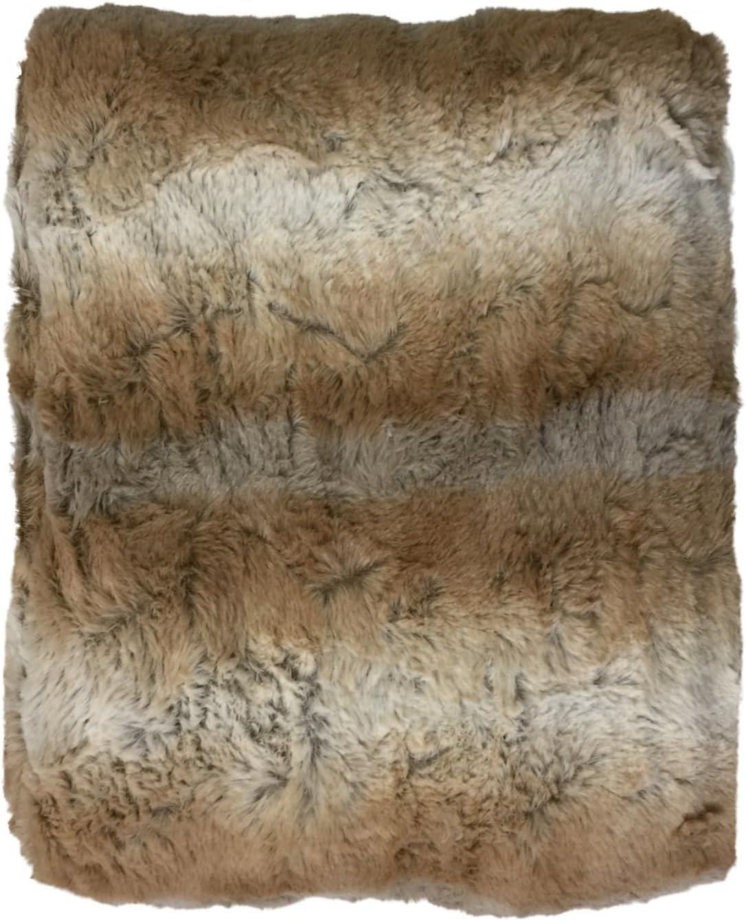 Northcrest Super Soft Plush Faux Fur Throw Blanket, Blonde Coloring 50x60