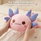 Mewaii Cute Axolotl Plush Pillow 13 Inch Pink Kawaii Stuffed Animal view 5
