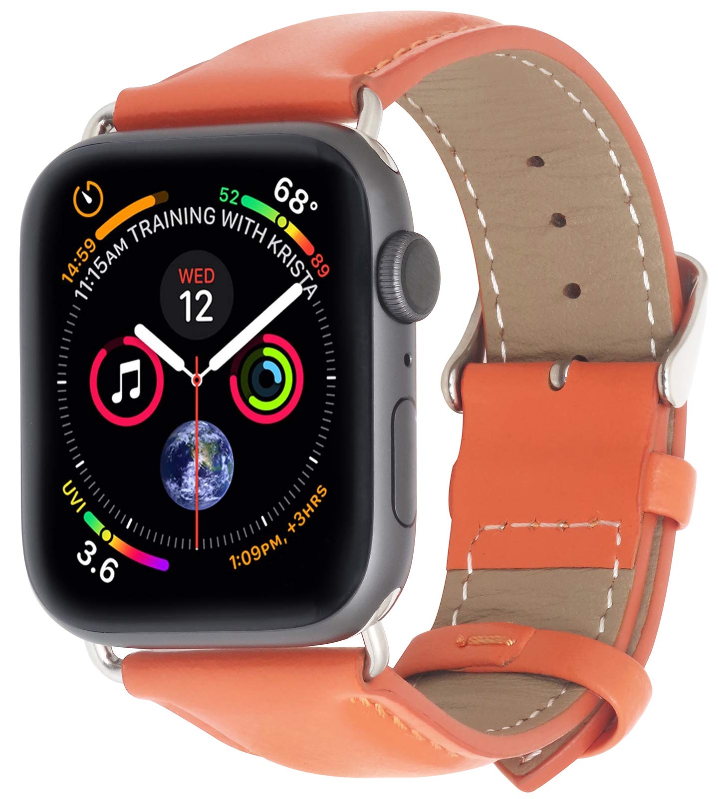 StilGut Compatible with Apple Watch Band 42/44 and 38/40mm, Apple Watch 38/40mm, Leather, Apple Watch 38/40 mm, Leather