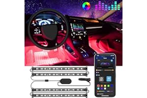 Govee Car LED Lights, Smart Interior Car Lights with App Control, RGB Inside Car Lights with DIY Mode and Music Mode, 2 Lines