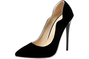 LarDorLin Patent Stiletto Heels Womens Slip On Formal Shoes