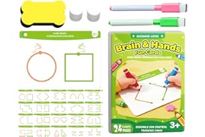 Brain Training Card Game - Educational Logic Toy - Hand Brain Coordination Game Cards | for Hand Coordination, Fine Motor Ski