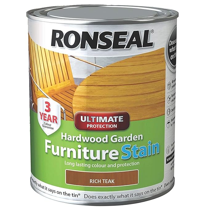 2XHardwood Furniture Stain Rich Teak 750 ml Amazon.co.uk DIY & Tools