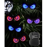 Halloween Decorations, 5 Pack Glowing & Flashing LED Eye Lights for Indoor/Outdoor Use, Bush, Yard, Window, Party