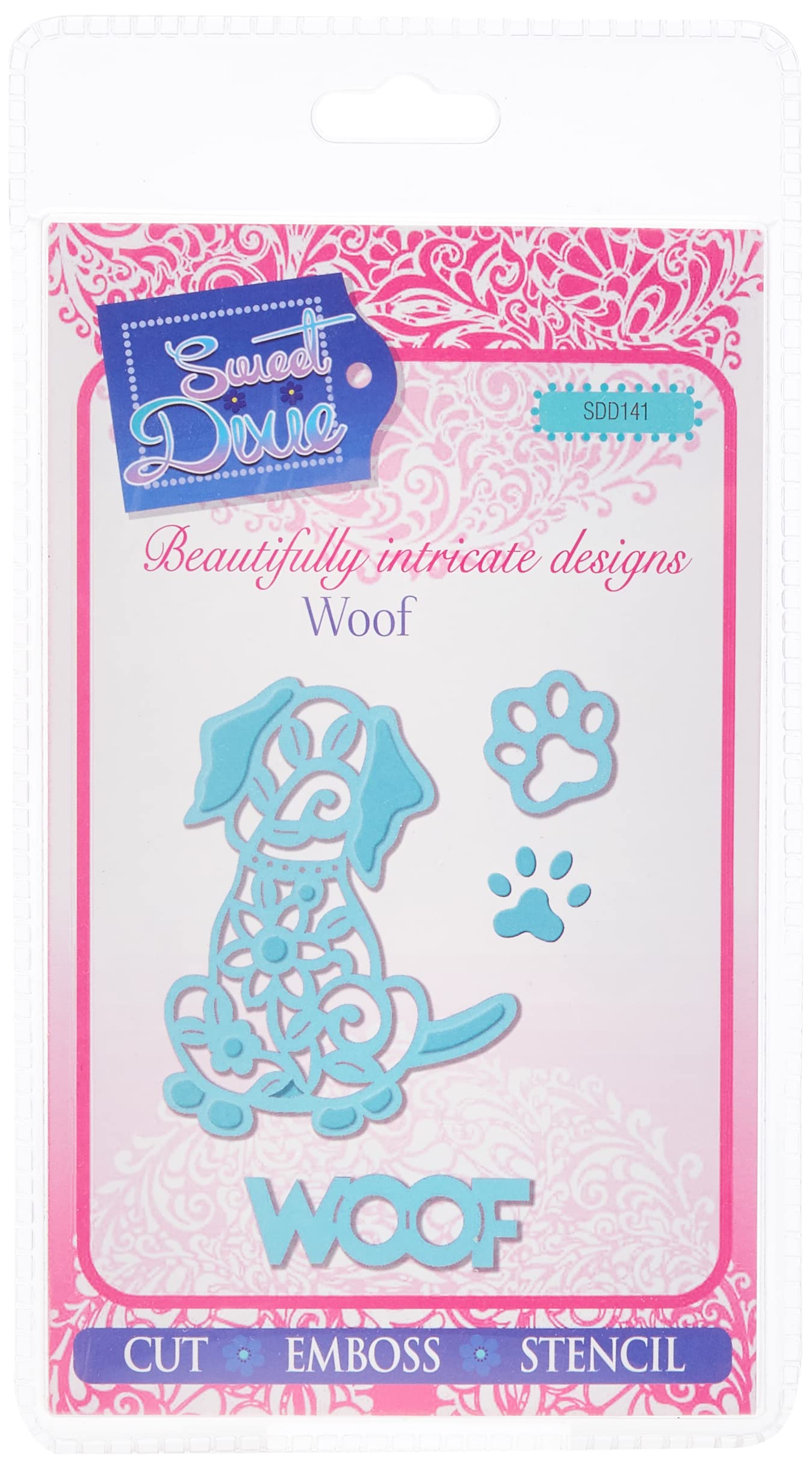 Sweet Dixie SDD141 Woof Die, Metal, Grey