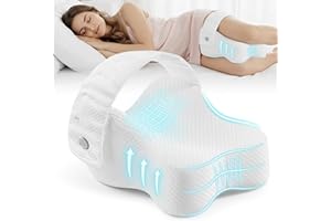 THOBEYA Knee Pillow for Side Sleepers, Leg Pillow for Hip Pain Relief & Spine Alignment, Memory Foam Pillow Between Knees wit