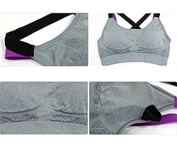 Queenie Qin Women Cross Back Racerback Sports Bras