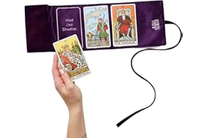 Witchy Cauldron Tarot Wrap, Bag, Pouch, Satin Tarot Storage and Cloth, Tarot Deck Storage Holder, Tarot Spread Pattern - Pouch