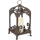 Medium Metal Acanthus Leaf Lantern.