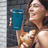 Aolieh Travel Mug 380 ml Insulated Stainless Steel Leak-Resistant Blue view 7