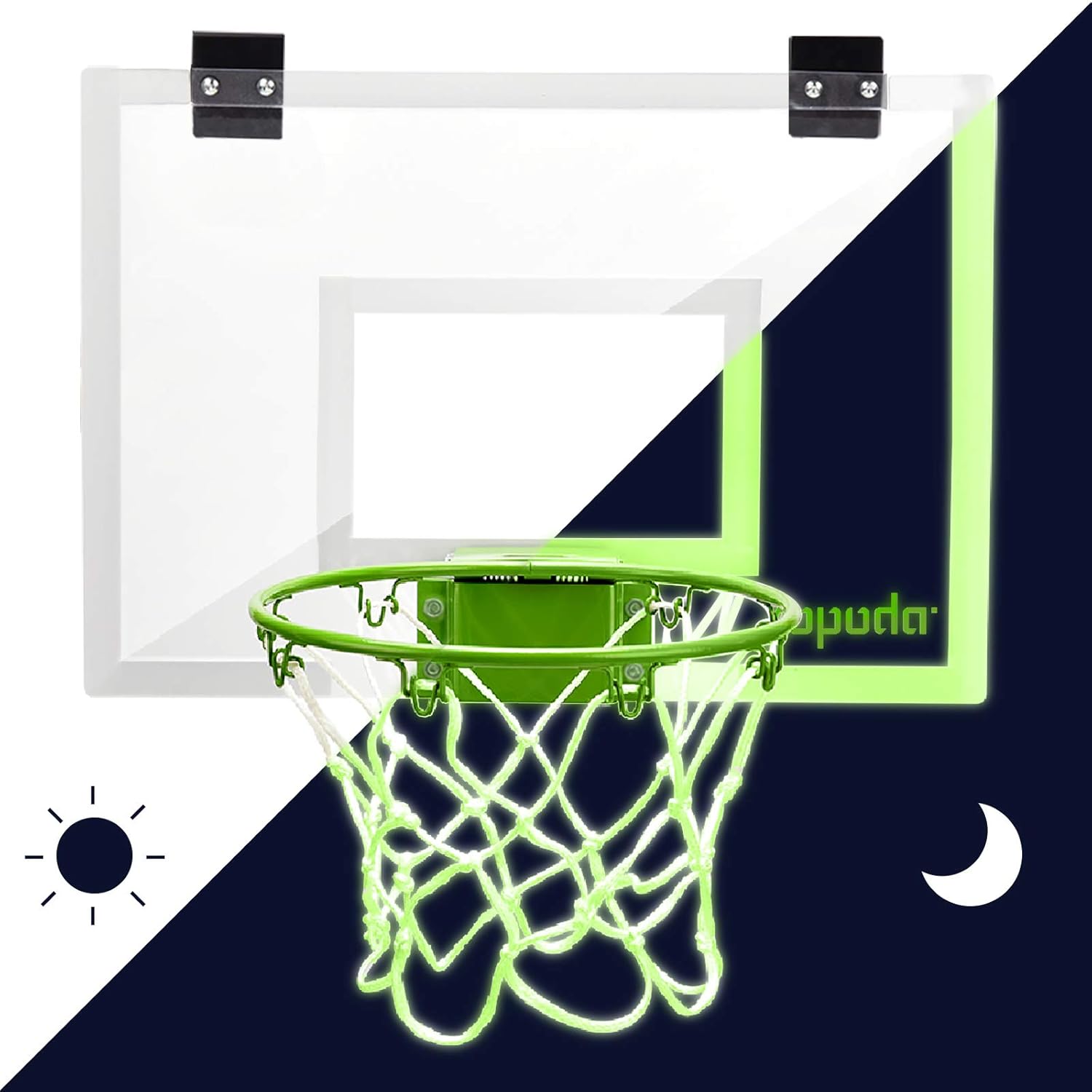Mini Basketball Hoop - Glow In The Dark: Sports & Outdoors