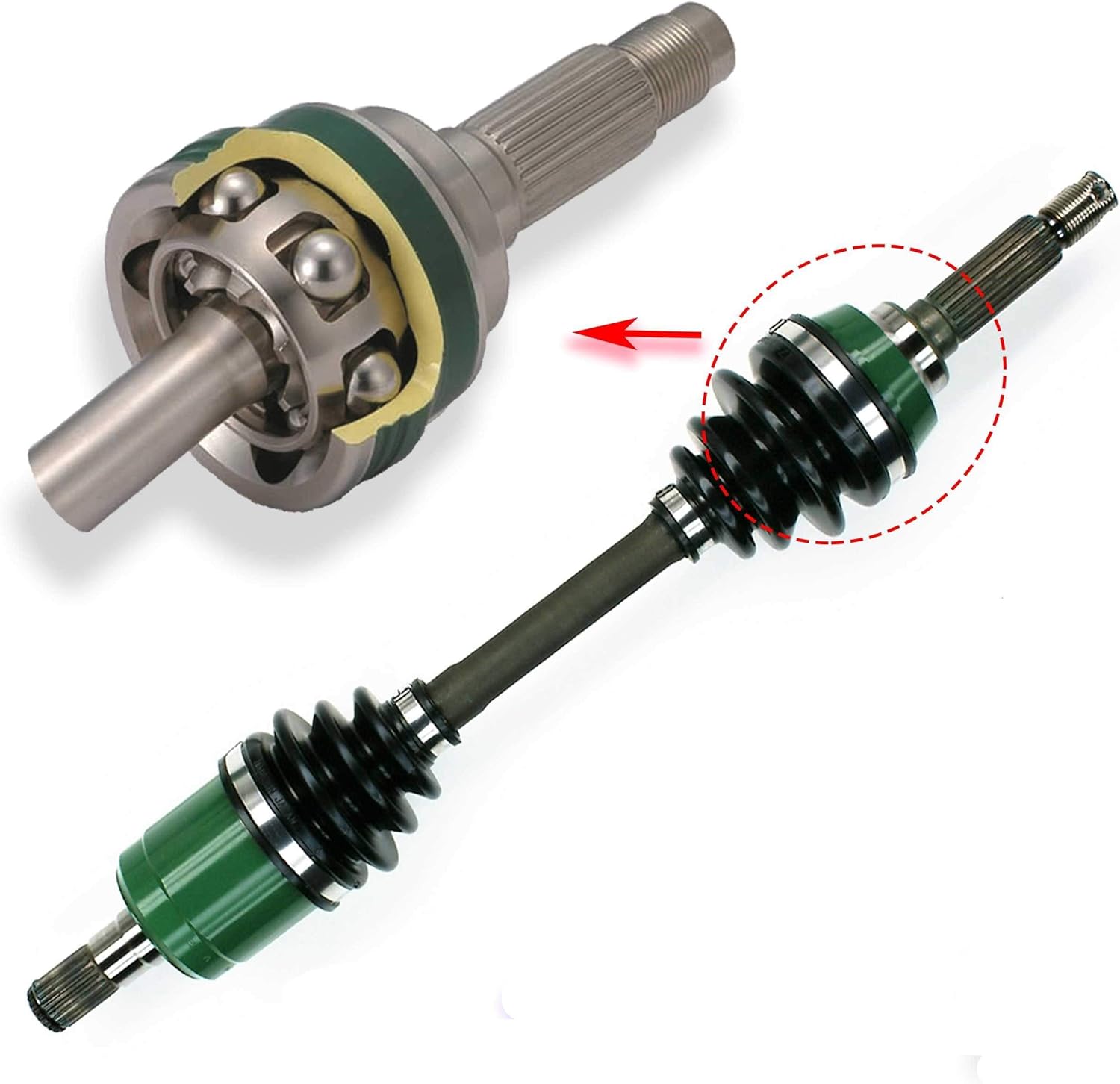 Genuine OEM 20022007 Suzuki ATV LT500 4x4 Axle Front Right Vinson 500 4x4 Driveshaft