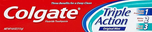 COLGATE TRIPLE ACTION TOOTHPASTE, 4 OUNCE