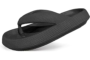 AFELLICY Cloud Flip Flops for Men Women Orthotic Lightweight Beach Slides Pillow Soft Slides Sandals Cushion Beach Flip Flops EVA Comfy Bath Spa Walking Sandals Pool Thong Slippers