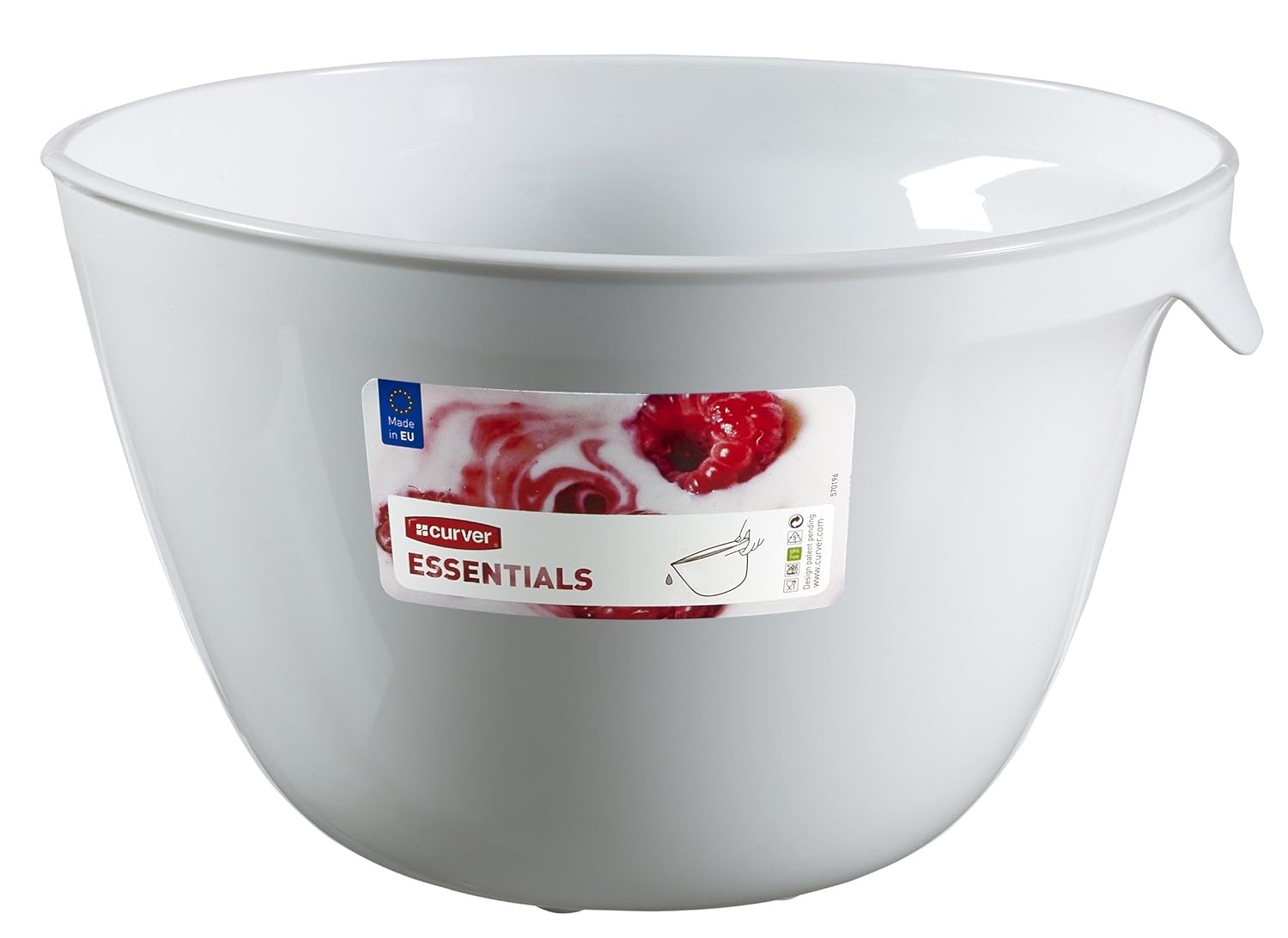 CURVER Mixing Bowl Essentials 3,5L in White, 26 x 23.3 x 15.2 cm