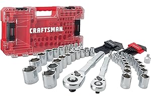 CRAFTSMAN Versastack Mechanics Tool Set, 1/4 and 3/8 Inch Drive, 71 Piece (CMMT45171)