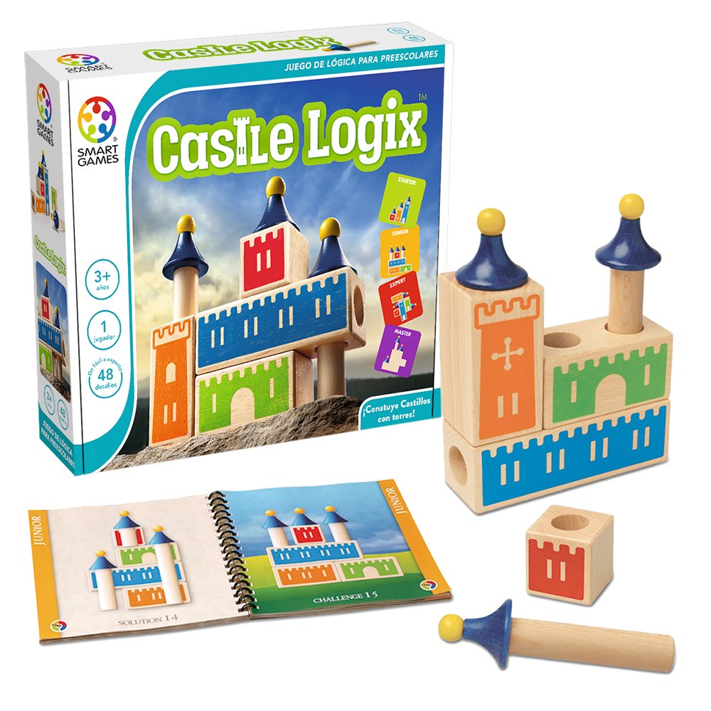 Smartgames - Castle Logix | Educational Puzzle for Kids 3 Years and Up | Children's Game | 1 Player