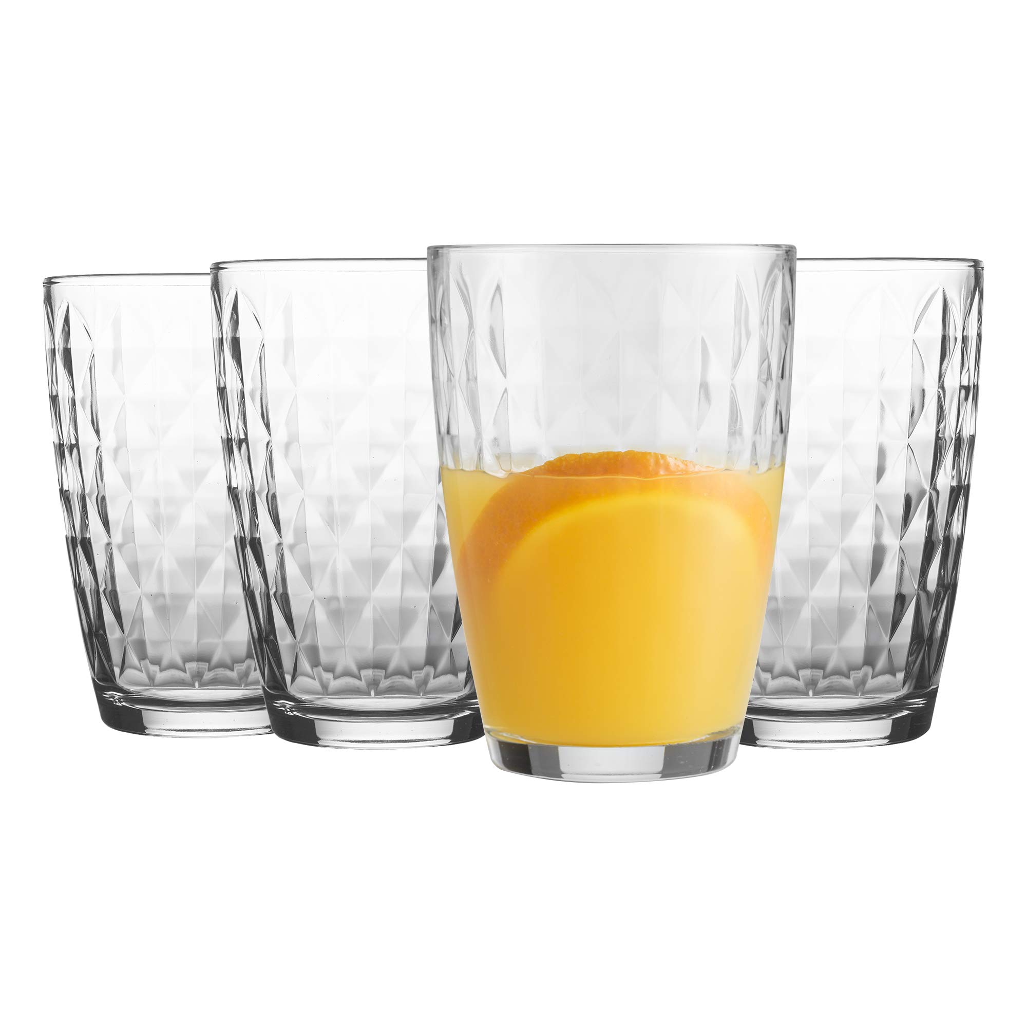 Ravenhead 0040.475 Essentials Jewel Sleeve of 4 Hi-Balls 38cl, Acrylic, Hiballs